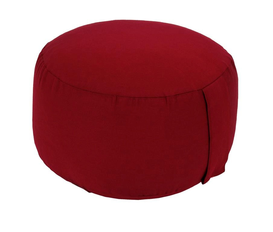Yogakissen Glückssitz® Basic small D - regional hergestellt bordeaux 26 x 26 x 14 cm Bio-Dinkelspelzen