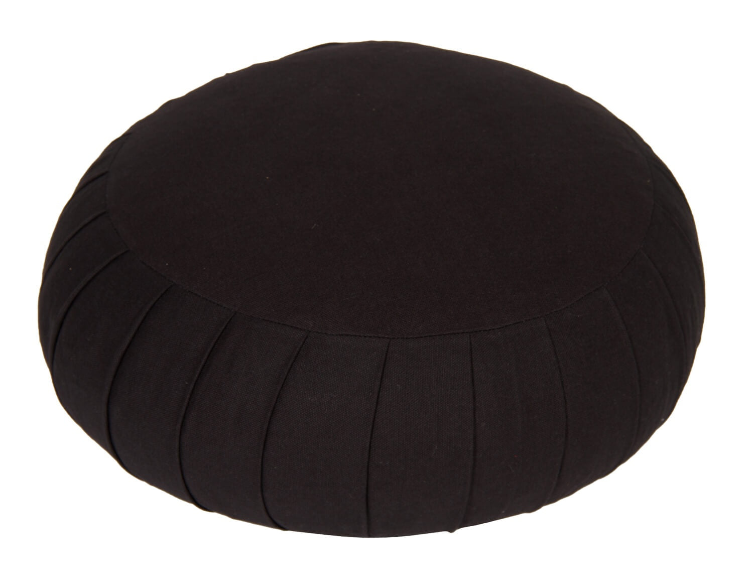 Meditationskissen / Yogakissen Zafu BASIC mit ZIP schwarz 31 x 31 x 15 cm Buchweizenschalen