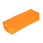 Yoga und Pilates Rechteckbolster BASIC orange 60 x 20 x 14 cm Buchweizenschalen