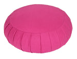 Meditationskissen / Yogakissen Zafu BASIC mit ZIP magenta 31 x 31 x 15 cm Buchweizenschalen