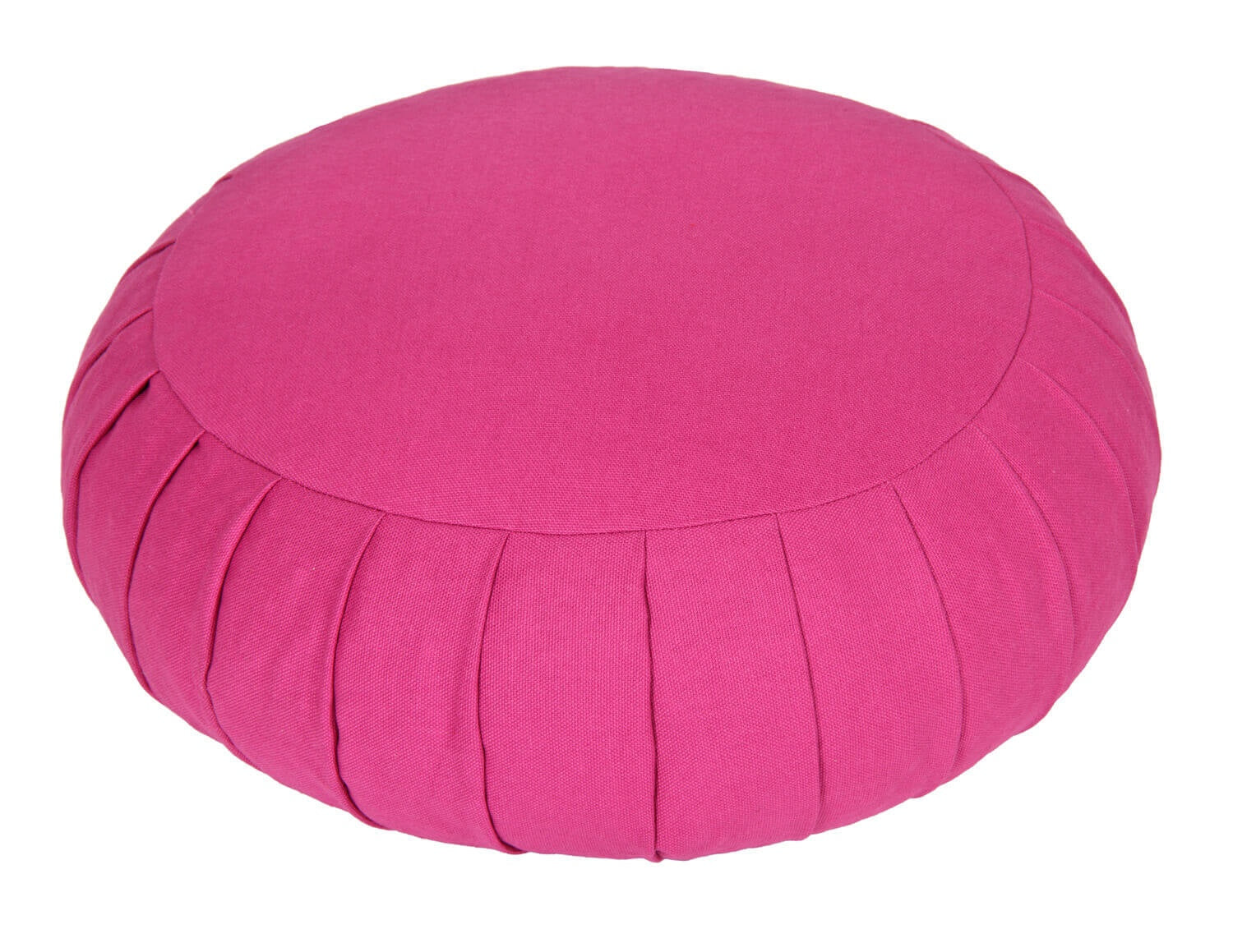 Meditationskissen / Yogakissen Zafu BASIC mit ZIP magenta 31 x 31 x 15 cm Buchweizenschalen