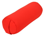 Yoga und Pilates Bolster / Yogarolle D - regional hergestellt rot 65 x 22 x 22 cm Buchweizenschalen