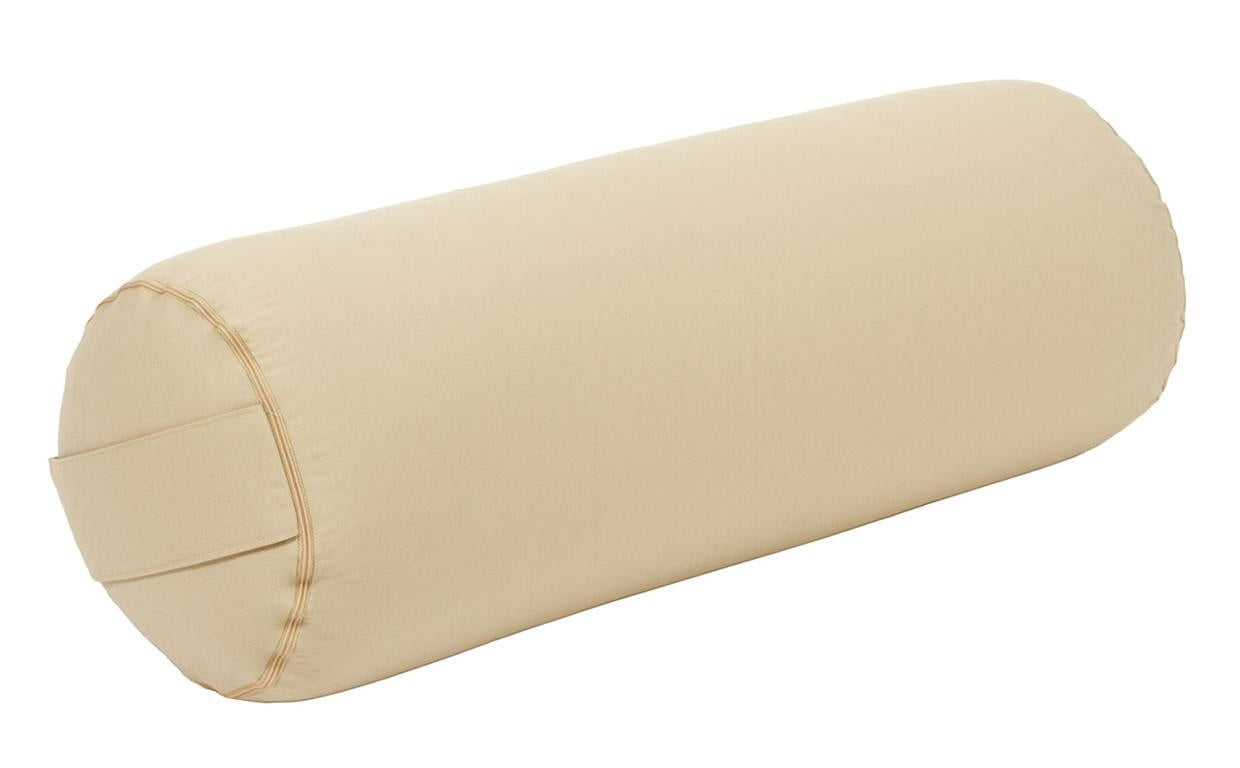 Yoga und Pilates Bolster / Yogarolle D - regional hergestellt sand 65 x 22 x 22 cm Buchweizenschalen