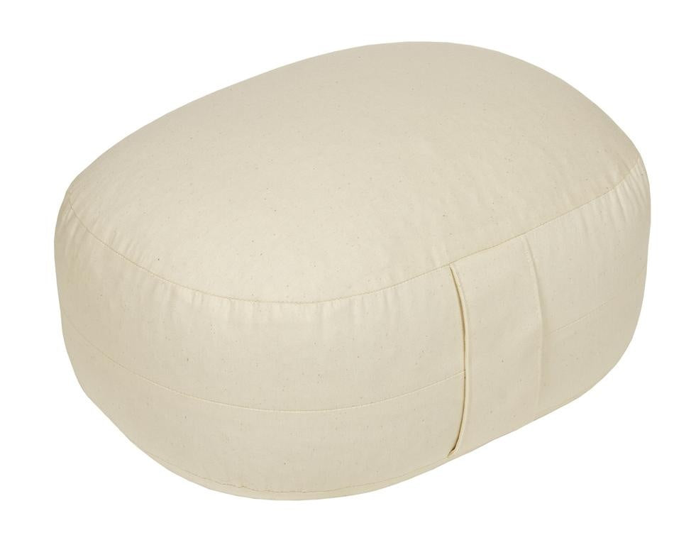 Glückssitz® Yogakissen OVAL - regional hergestellt natur 30 x 23 x 15 cm Buchweizenschalen