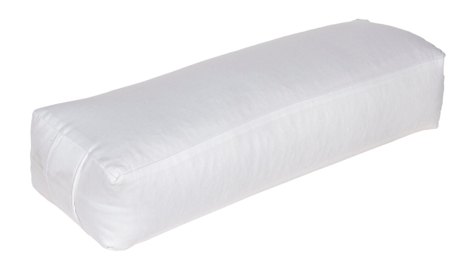 Yoga und Pilates Rechteckbolster D - regional hergestellt weiß 60 x 20 x 14 cm Buchweizenschalen