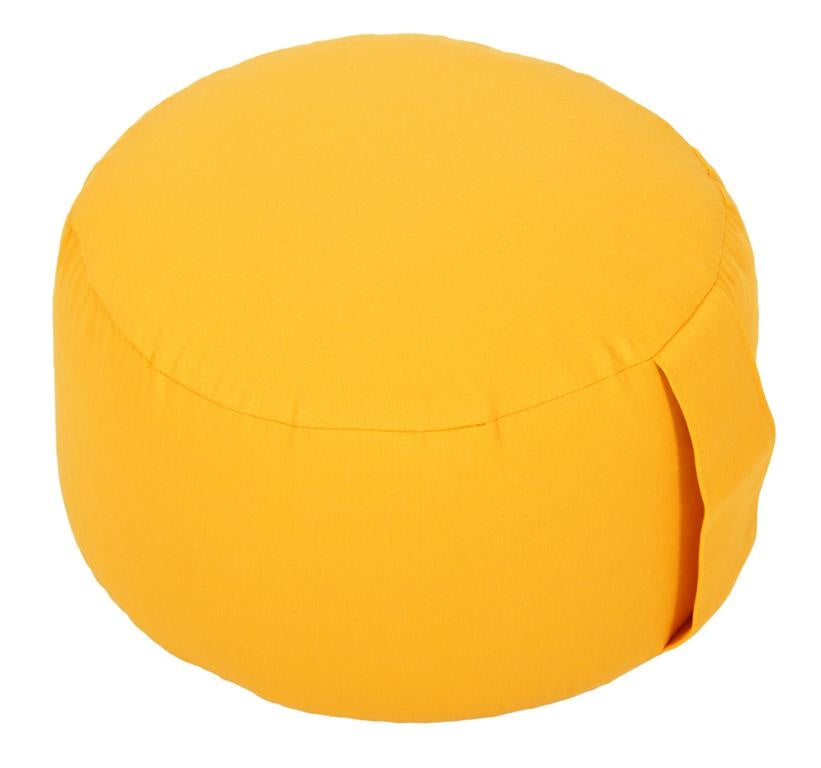 Yogakissen Glückssitz® Basic small D - regional hergestellt dotter 26 x 26 x 14 cm Bio-Dinkelspelzen