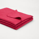 Flauschige Kinder Baumwolldecke - regional hergestellt himbeere 100 x 150 cm