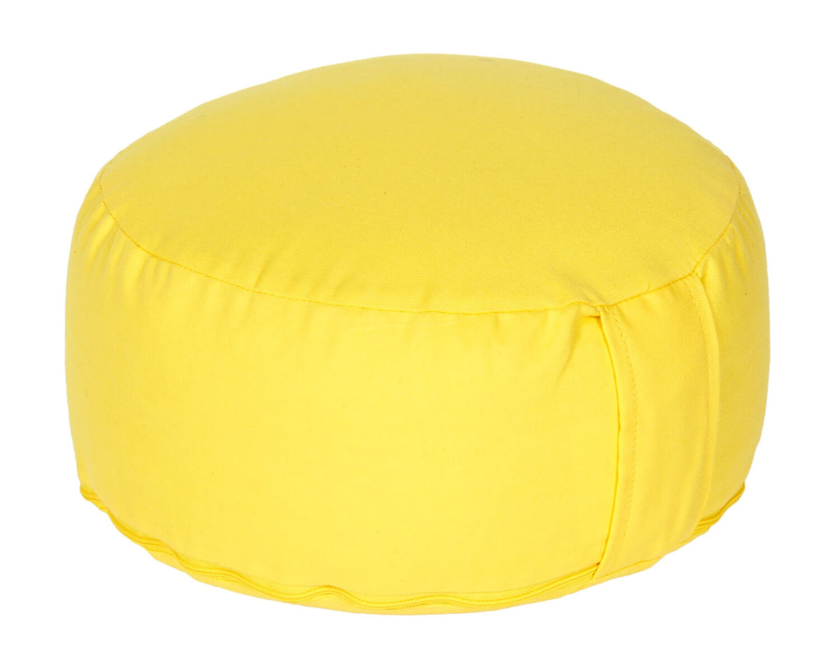 Yogakissen Glückssitz® Classic D - regional hergestellt gelb 30 x 30 x 13 cm Buchweizenschalen