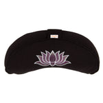 Yogakissen Halbmond BASIC Lotus Stick multicolor schwarz 40 x 17 x 12 cm Buchweizenschalen