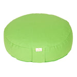 Meditationskissen BASIC extra FLACH apfelgrün 35 x 35 x 8 cm Buchweizenschalen