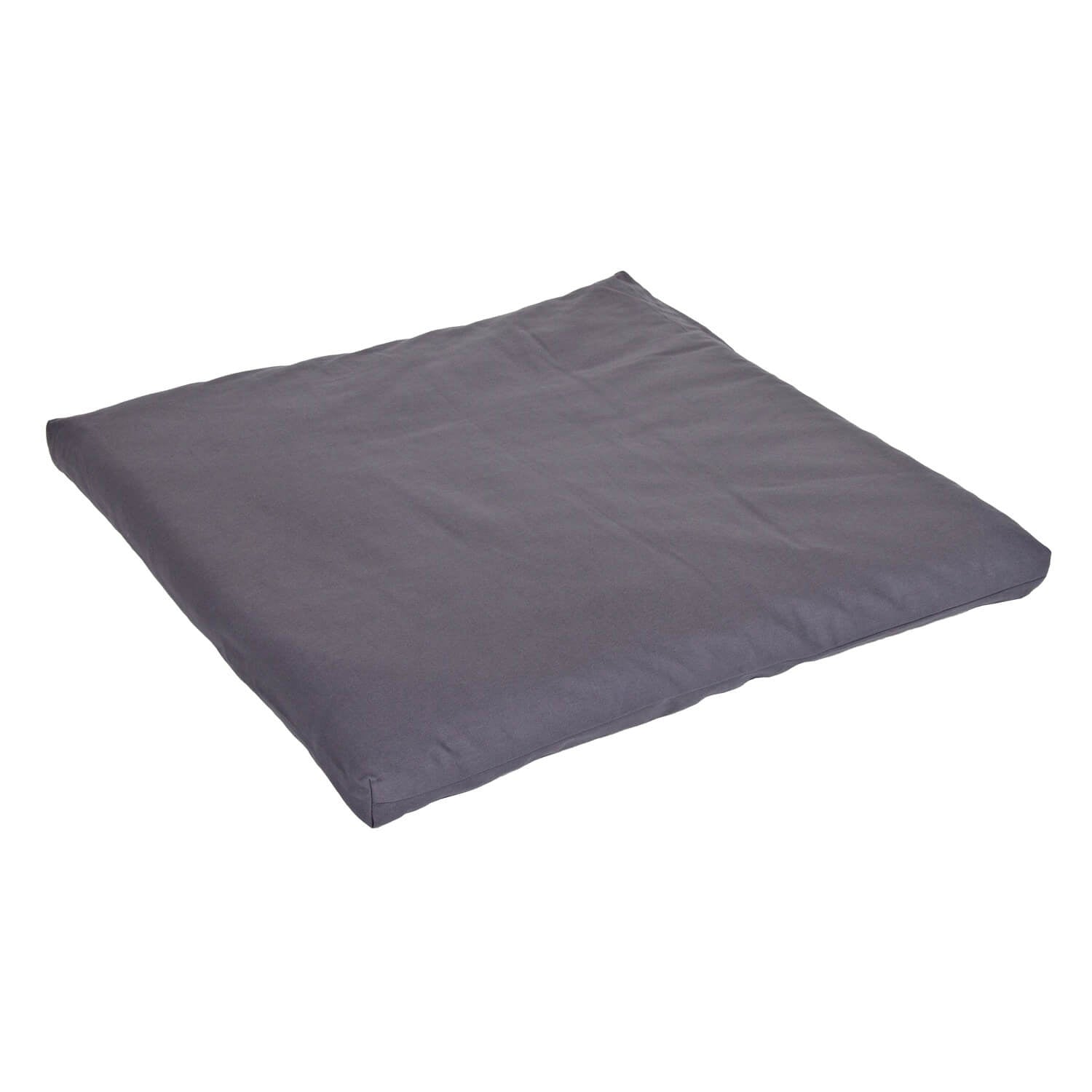Zabuton / Meditationsunterlage BASIC grau 80 x 80 x 5 cm Baumwollvlies