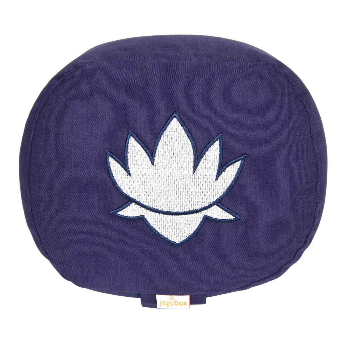 Yogakissen oval Lotus Stick BASIC dunkelblau 28 x 23 x 13 cm Buchweizenschalen