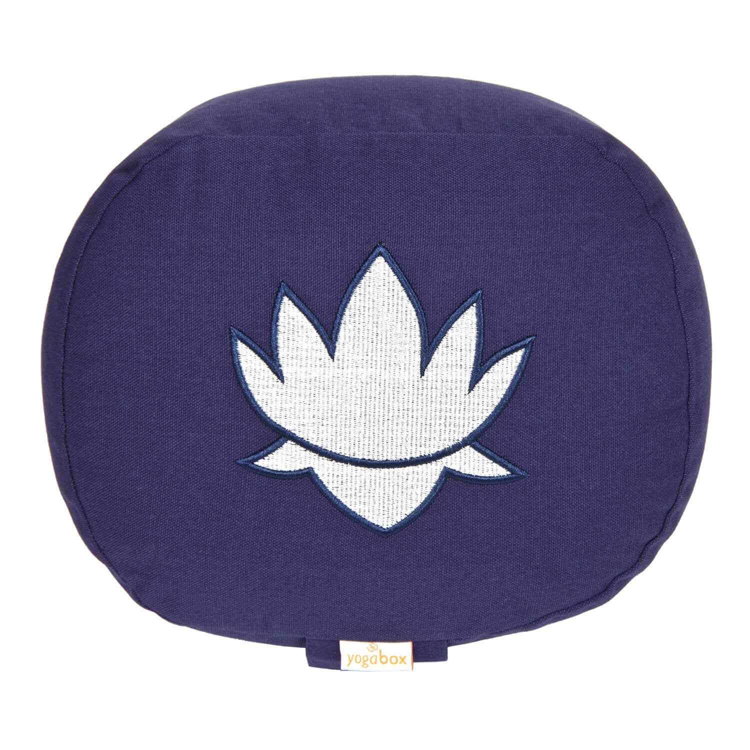Yogakissen oval Lotus Stick BASIC dunkelblau 28 x 23 x 13 cm Buchweizenschalen