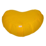Meditationskissen Zafu ZEN Halbmond BASIC mit ZIP dotter 42 x 42 x 15 cm Buchweizenschalen