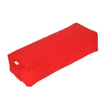 Yoga und Pilates Rechteckbolster BASIC rot 60 x 20 x 14 cm Buchweizenschalen