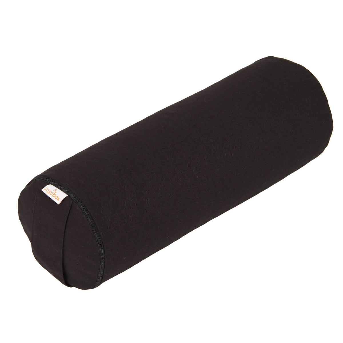 Yoga MINI BOLSTER / Nackenrolle BASIC schwarz 38 x 15 x 15 cm Buchweizenschalen