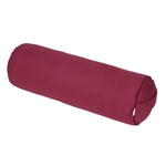 Yoga und Pilates Bolster / Yogarolle BASIC aubergine 65 x 22 x 22 cm Buchweizenschalen