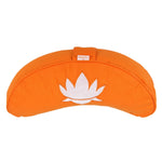 Yogakissen Halbmond BASIC Lotus Stick weiß orange 40 x 17 x 12 cm Buchweizenschalen