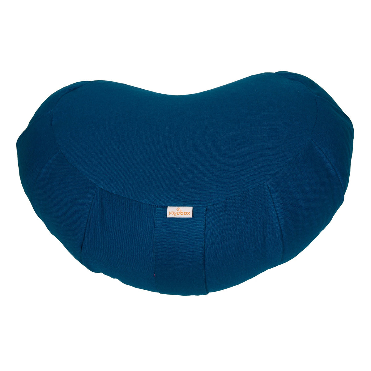 Meditationskissen Zafu ZEN Halbmond BASIC mit ZIP petrol 42 x 42 x 15 cm Buchweizenschalen