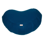 Meditationskissen Zafu ZEN Halbmond BASIC mit ZIP petrol 42 x 42 x 15 cm Buchweizenschalen