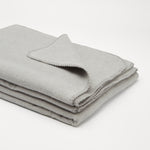 Flauschige Kinder Baumwolldecke - regional hergestellt grau melange 100 x 150 cm