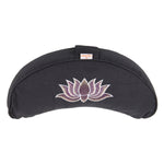 Yogakissen Halbmond BASIC Lotus Stick multicolor grau 40 x 17 x 12 cm Buchweizenschalen