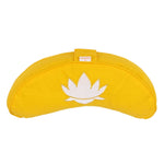 Yogakissen Halbmond BASIC Lotus Stick weiß dotter 40 x 17 x 12 cm Buchweizenschalen