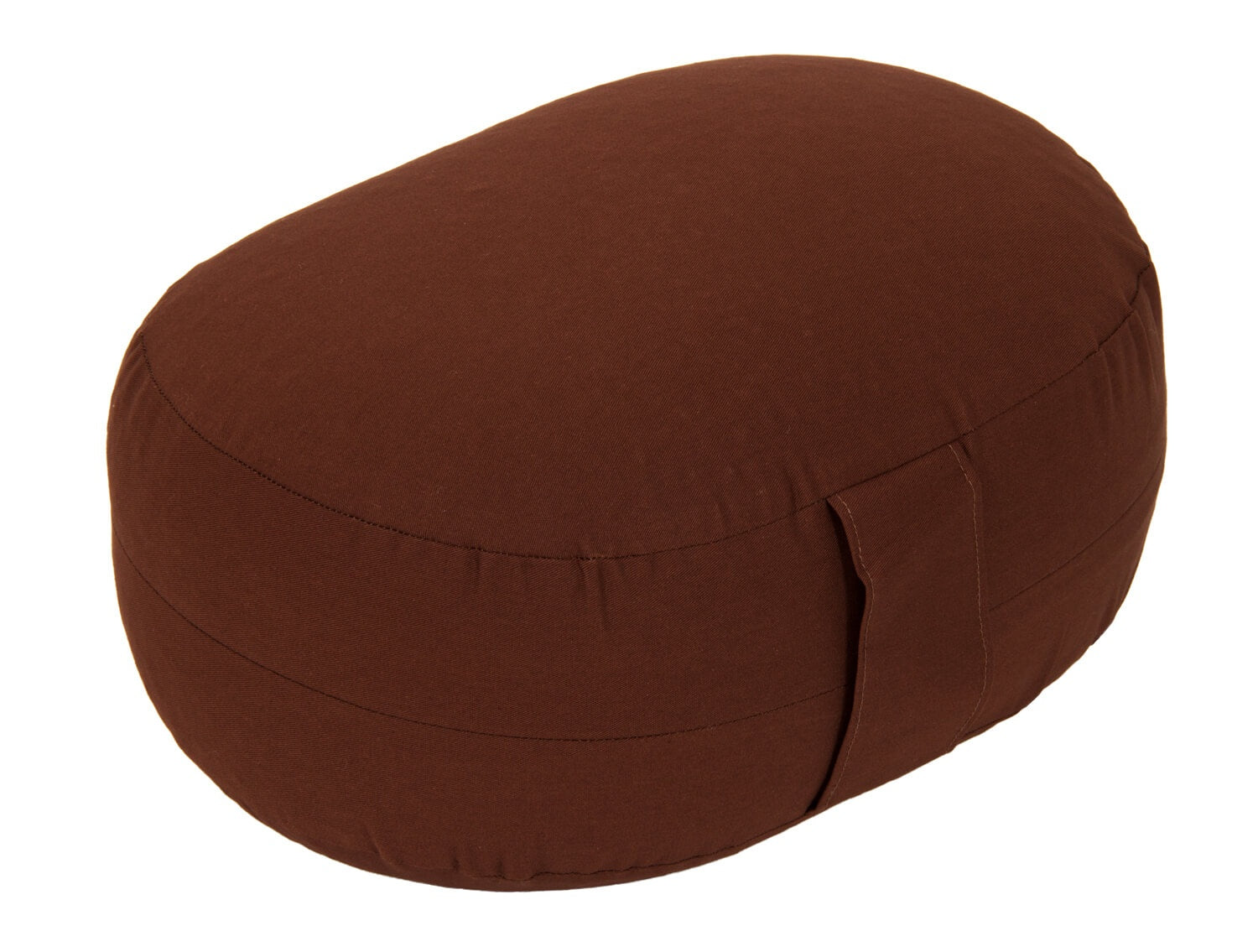 Glückssitz® Yogakissen OVAL - regional hergestellt braun 30 x 23 x 15 cm Buchweizenschalen
