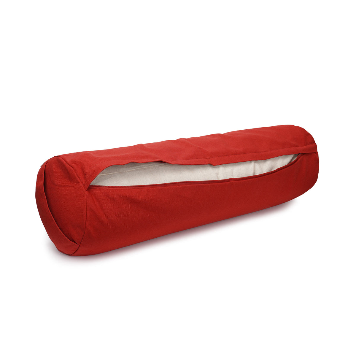 Yoga und Pilates Bolster / Yogarolle BASIC bordeaux 65 x 22 x 22 cm Buchweizenschalen