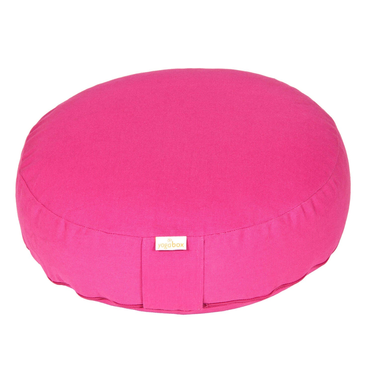 Meditationskissen BASIC extra FLACH magenta 35 x 35 x 8 cm Buchweizenschalen