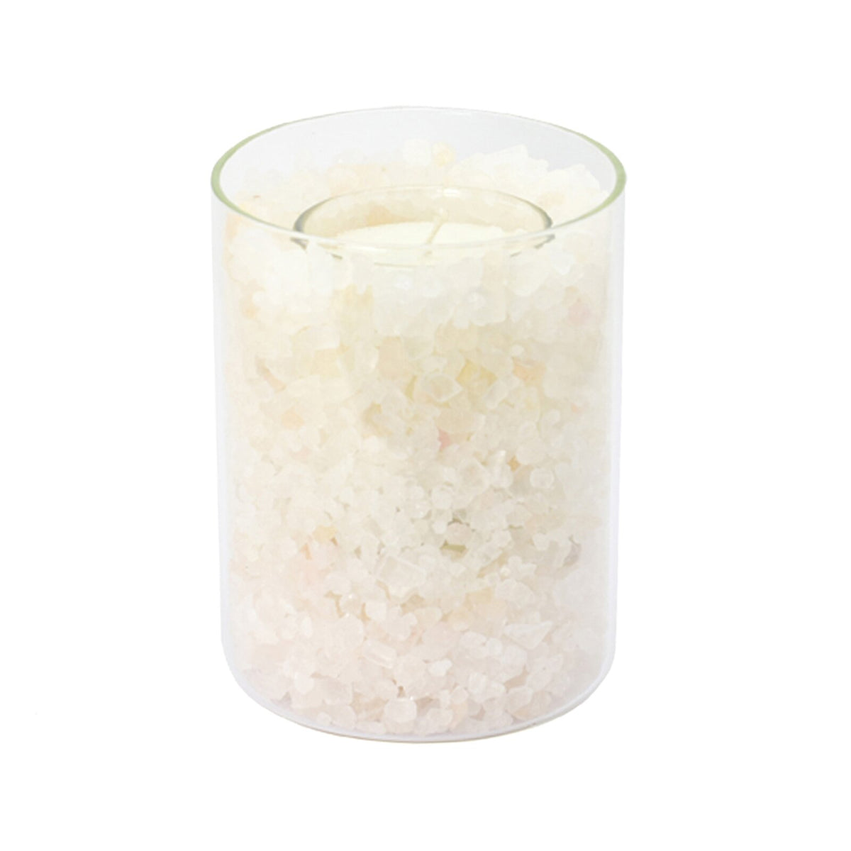 Beleuchteter Salzkristall POLAR-FEUER im Glas Polar-Feuer 8 x 8 x 11 cm