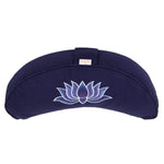 Yogakissen Halbmond BASIC Lotus Stick multicolor dunkelblau 40 x 17 x 12 cm Buchweizenschalen