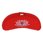 Yogakissen Halbmond BASIC Lotus Stick multicolor rot 40 x 17 x 12 cm Buchweizenschalen