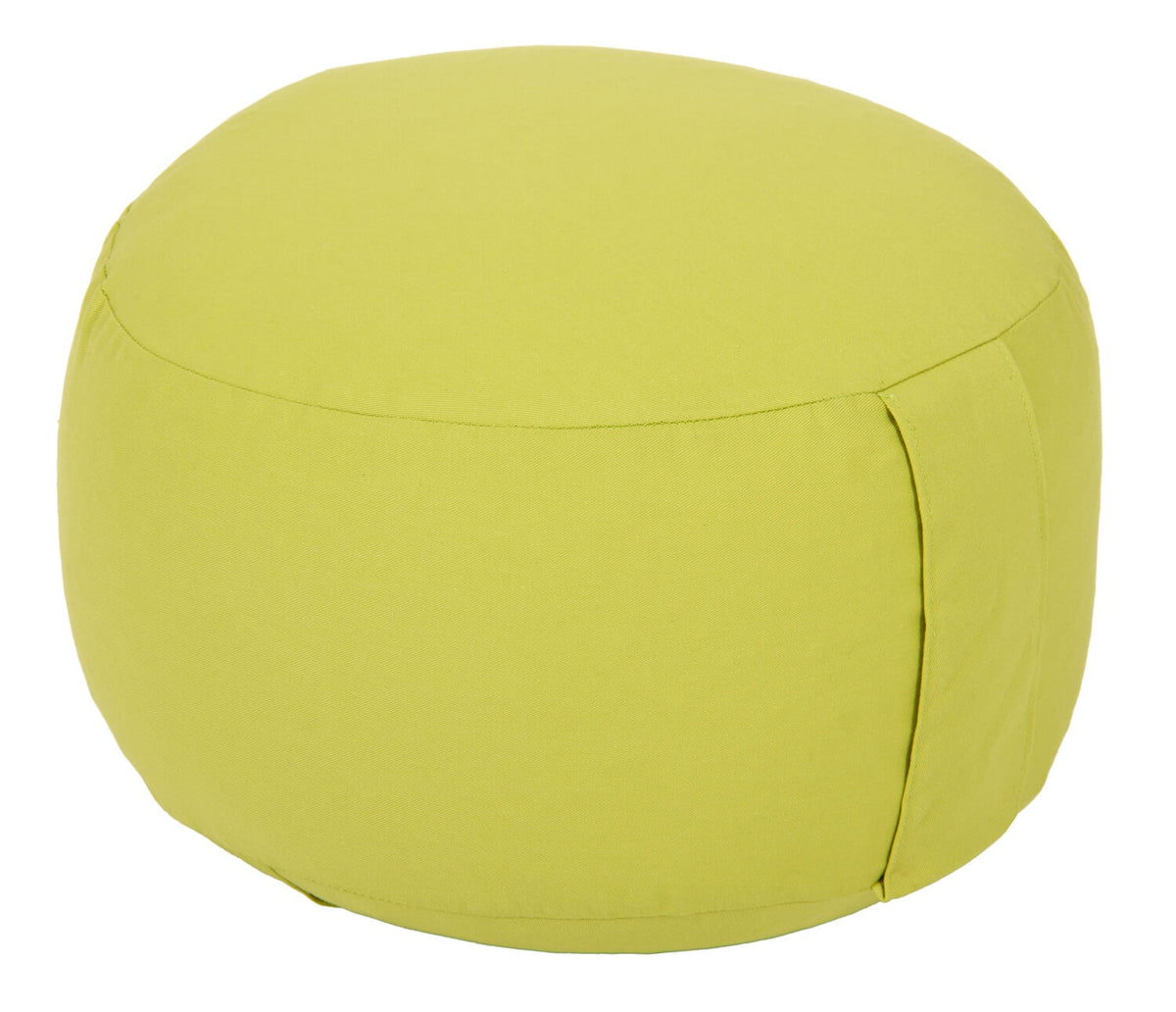 Yogakissen Glückssitz® Basic small D - regional hergestellt lindgrün 26 x 26 x 14 cm Bio-Dinkelspelzen