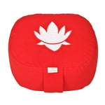 Yogakissen oval Lotus Stick BASIC rot 28 x 23 x 13 cm Buchweizenschalen
