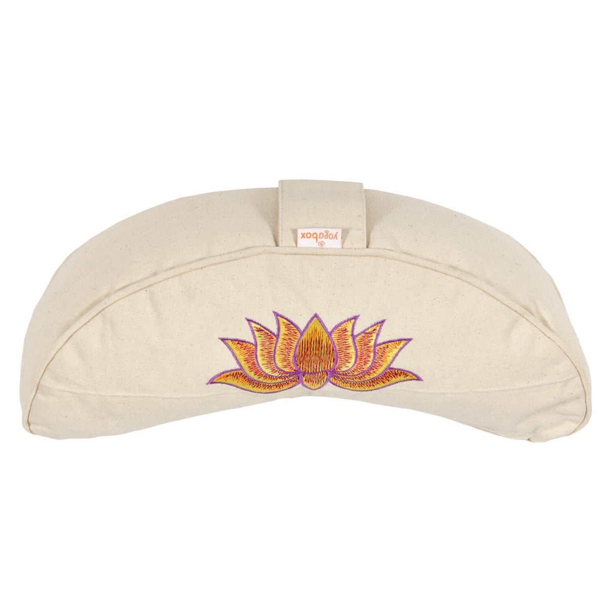 Yogakissen Halbmond BASIC Lotus Stick multicolor natur 40 x 17 x 12 cm Buchweizenschalen