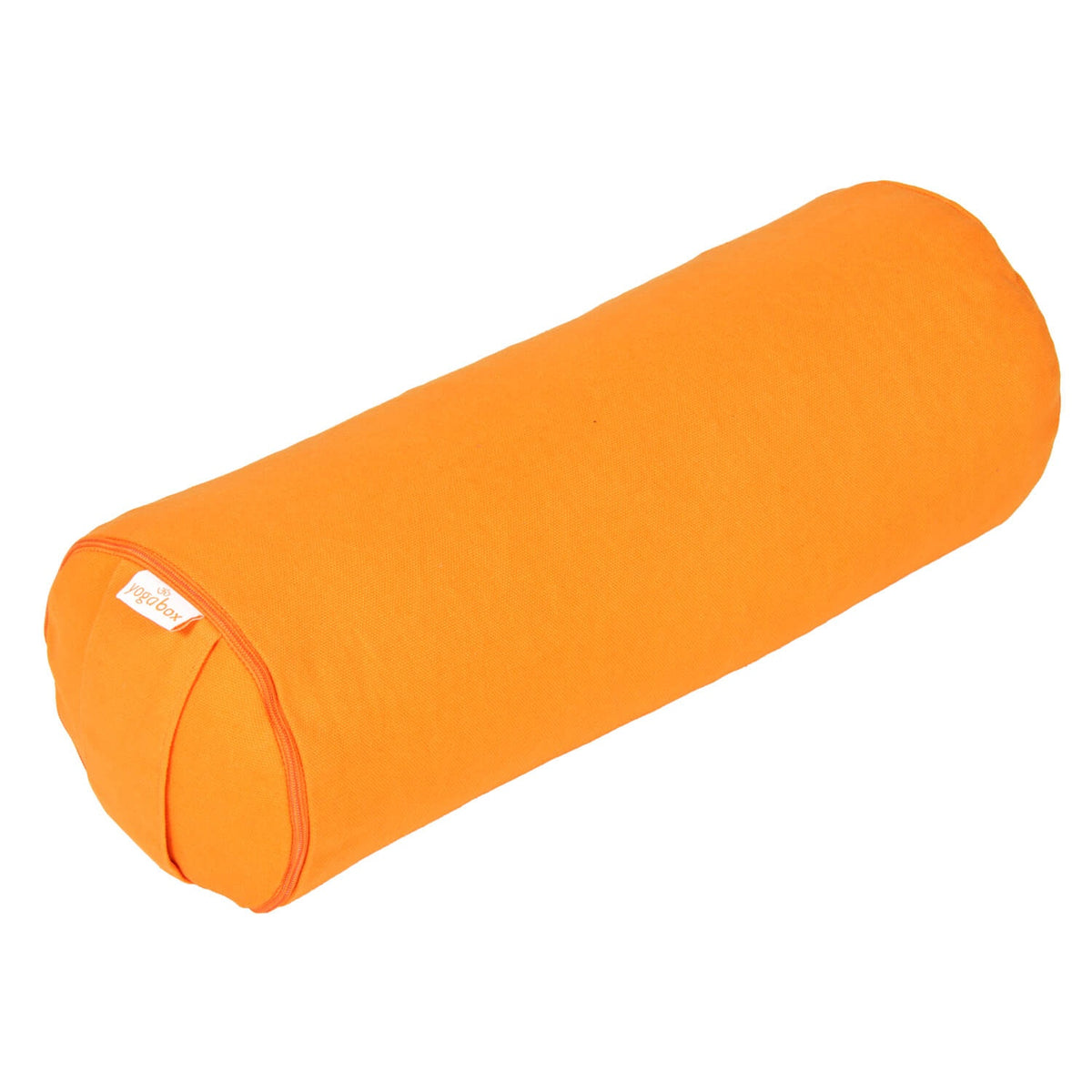 Yoga MINI BOLSTER / Nackenrolle BASIC orange 38 x 15 x 15 cm Buchweizenschalen