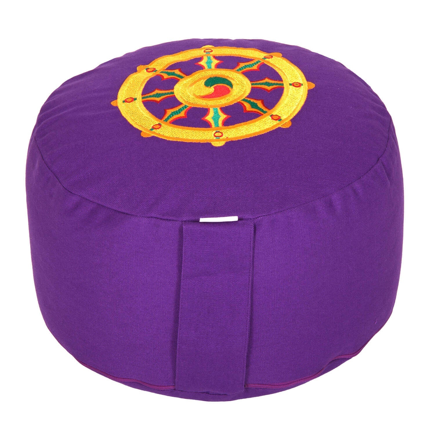 Meditationskissen Glückssitz® Rondo Dharmarad violett 33 x 33 x 15 cm Buchweizenschalen