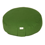 Meditationskissen BASIC extra FLACH olivgrün 35 x 35 x 8 cm Buchweizenschalen