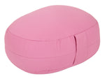 Glückssitz® Yogakissen OVAL - regional hergestellt altrosa 30 x 23 x 15 cm Buchweizenschalen