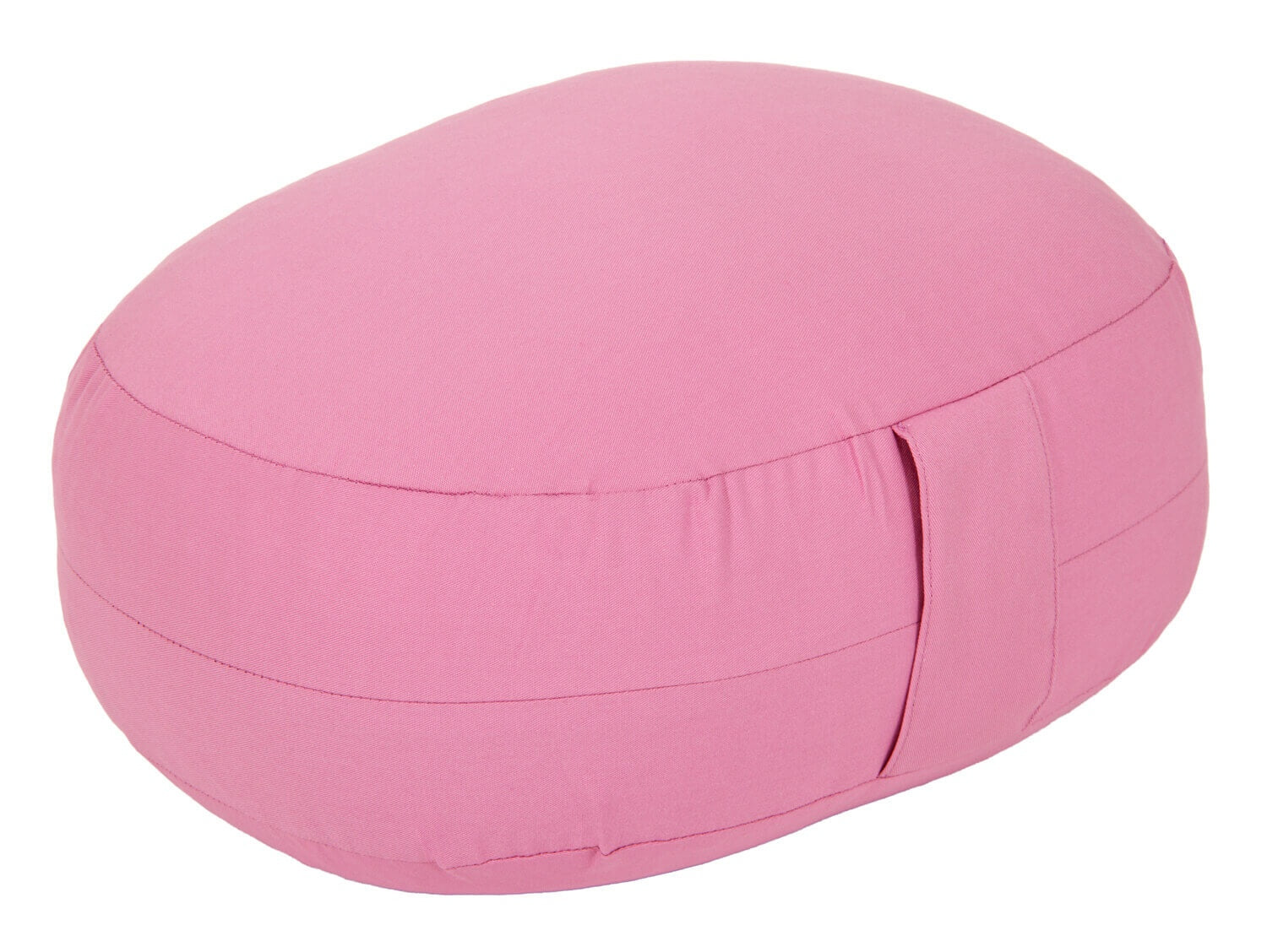 Glückssitz® Yogakissen OVAL - regional hergestellt altrosa 30 x 23 x 15 cm Buchweizenschalen