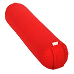 Yoga und Pilates Bolster / Yogarolle BASIC small rot 65 x 15 x 15 cm Buchweizenschalen