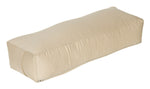 Yoga und Pilates Rechteckbolster D - regional hergestellt sand 60 x 20 x 14 cm Buchweizenschalen