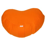 Meditationskissen Zafu ZEN Halbmond BASIC mit ZIP orange 42 x 42 x 15 cm Buchweizenschalen