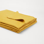 Flauschige Baumwolldecke - regional hergestellt honeygold 150 x 200 cm