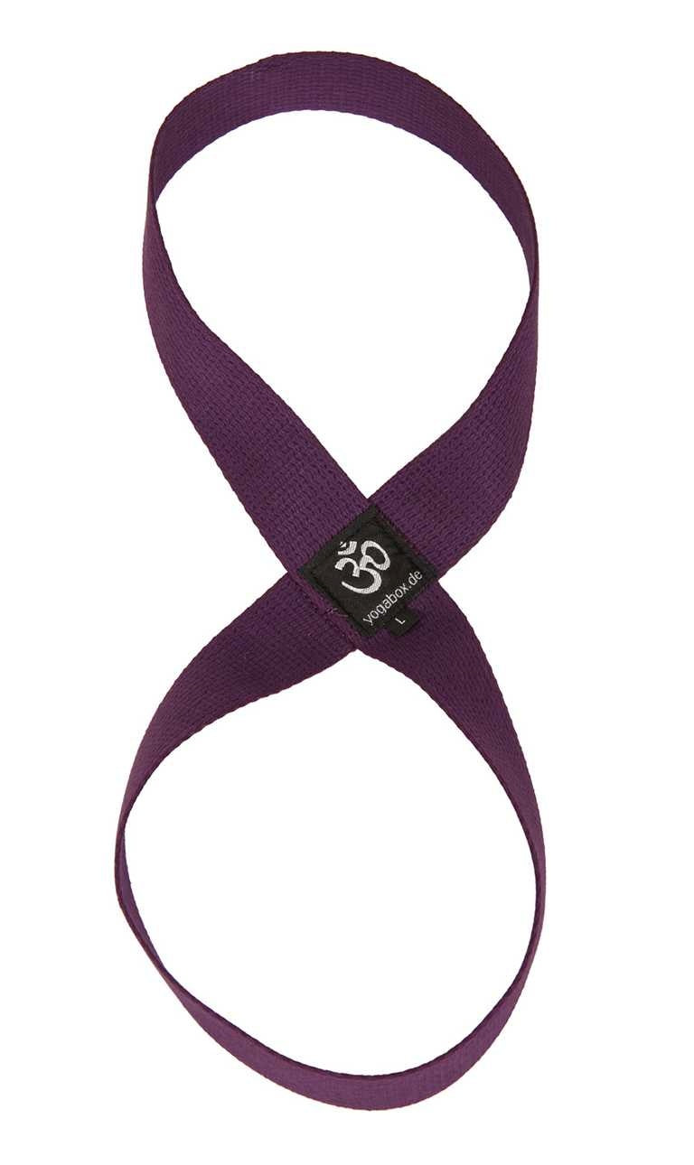 Yoga Loop - regional hergestellt aubergine M (ca. 40 cm)