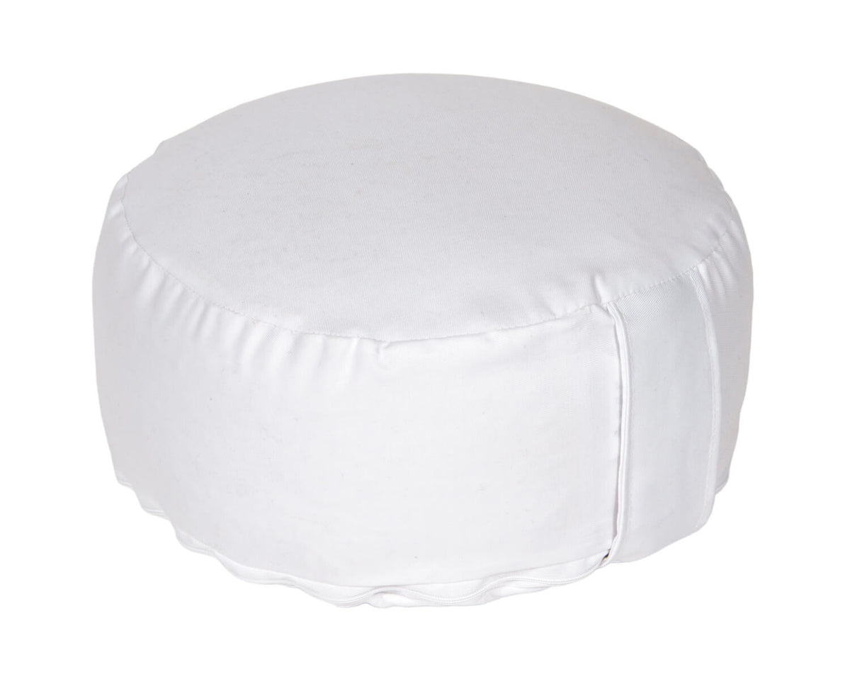 Yogakissen Glückssitz® Classic D - regional hergestellt weiß 30 x 30 x 13 cm Buchweizenschalen