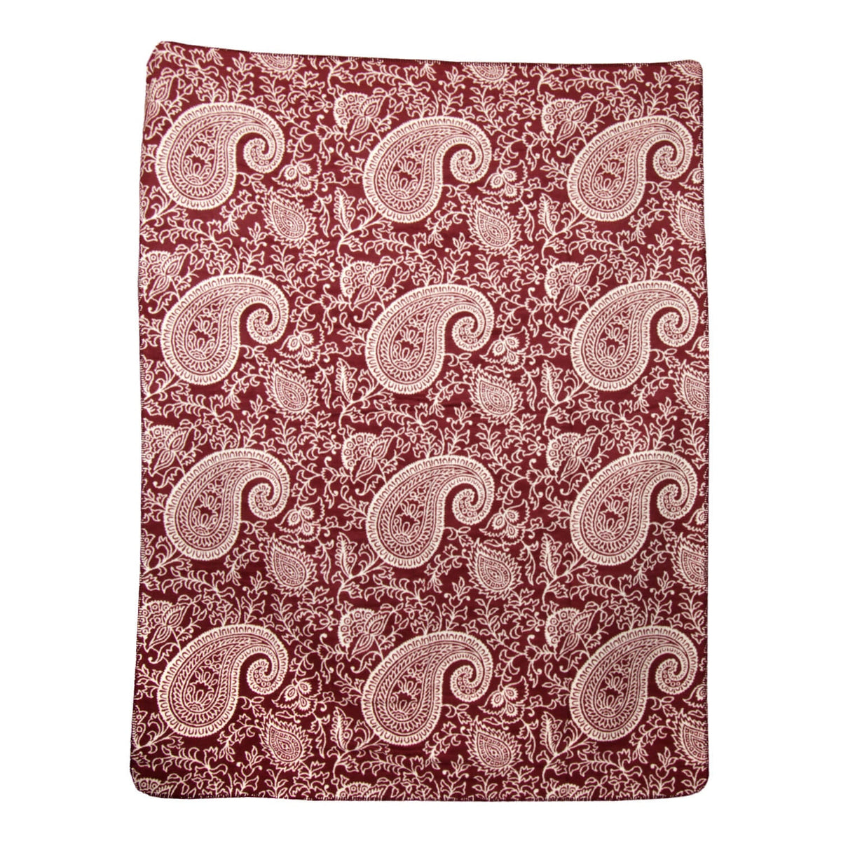 Yogadecke PAISLEY bordeaux / natur 150 x 200 cm