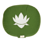 Yogakissen oval Lotus Stick BASIC Olivgrün 28 x 23 x 13 cm Buchweizenschalen