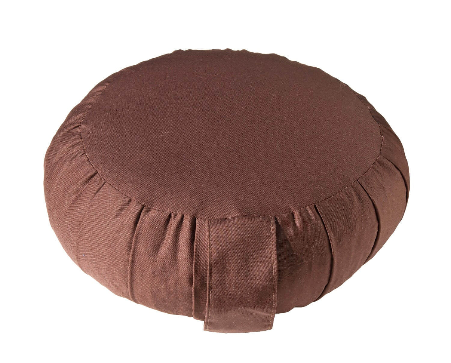 Meditationskissen / Yogakissen Zafu BASIC mit ZIP braun 31 x 31 x 15 cm Buchweizenschalen